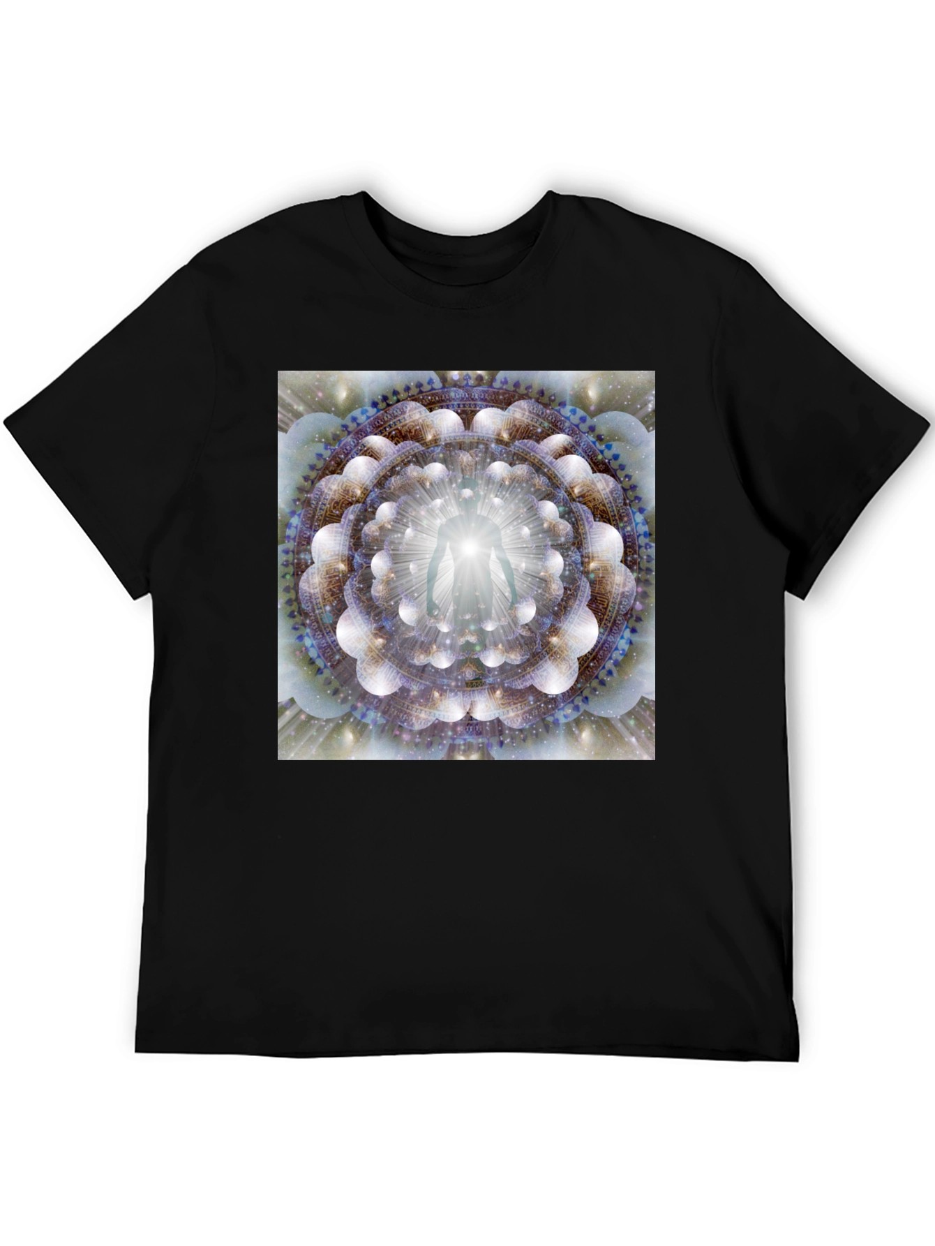Enlightened Being Mandala Black T-Shirt