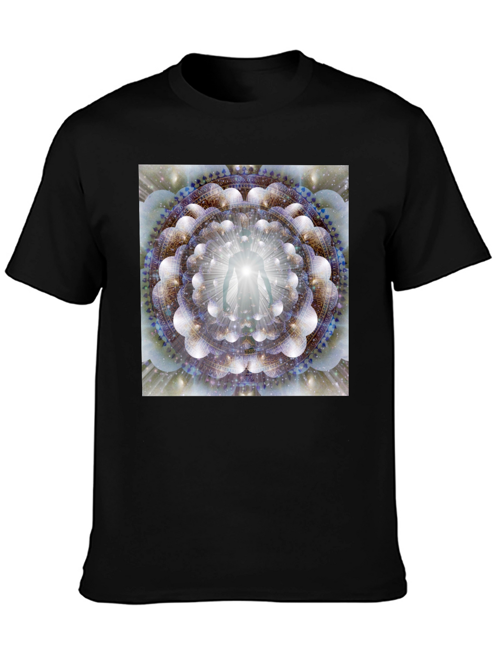Enlightened Being Mandala Black T-Shirt