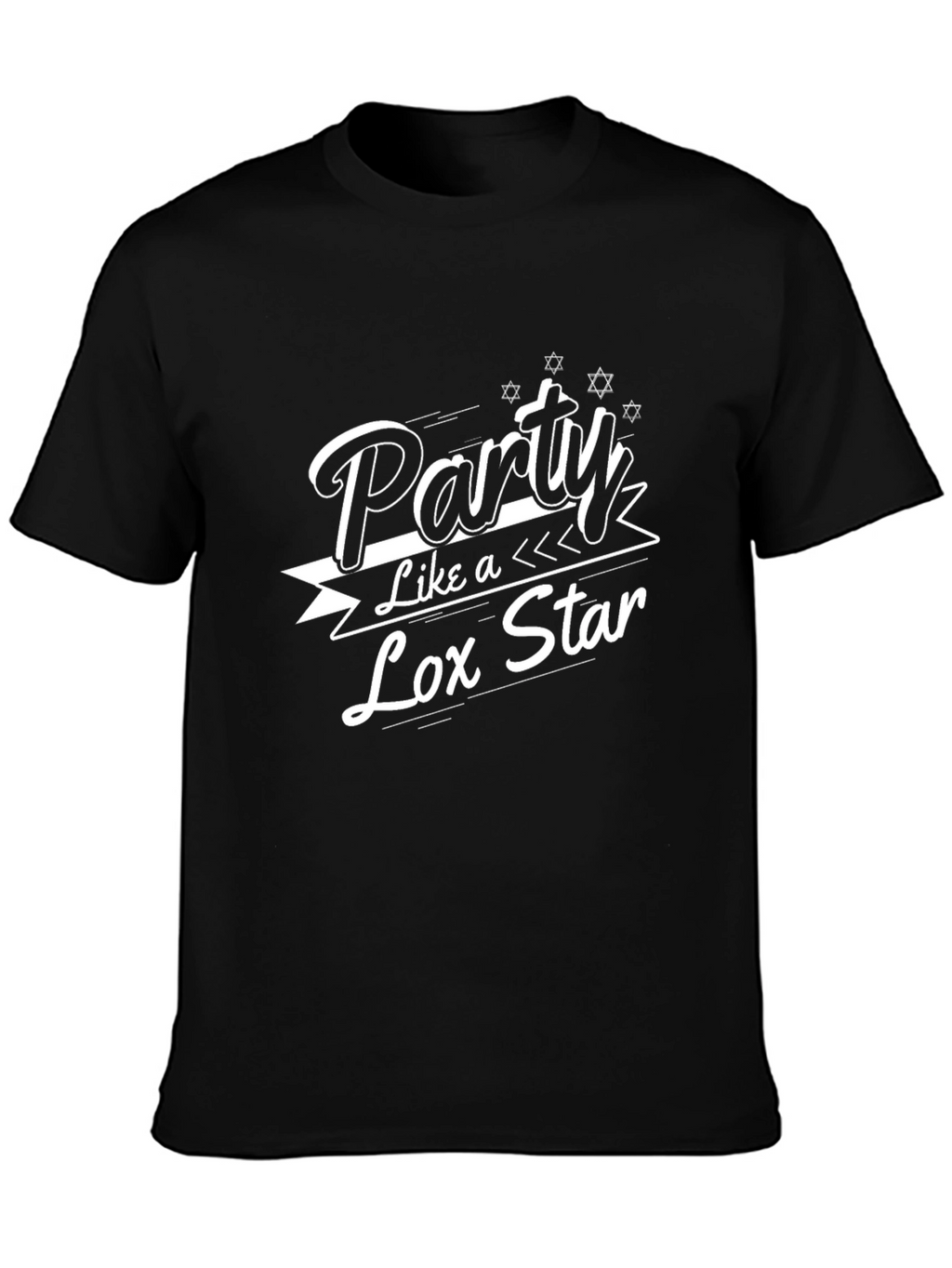 Party Like a Lox Star Black T-Shirt