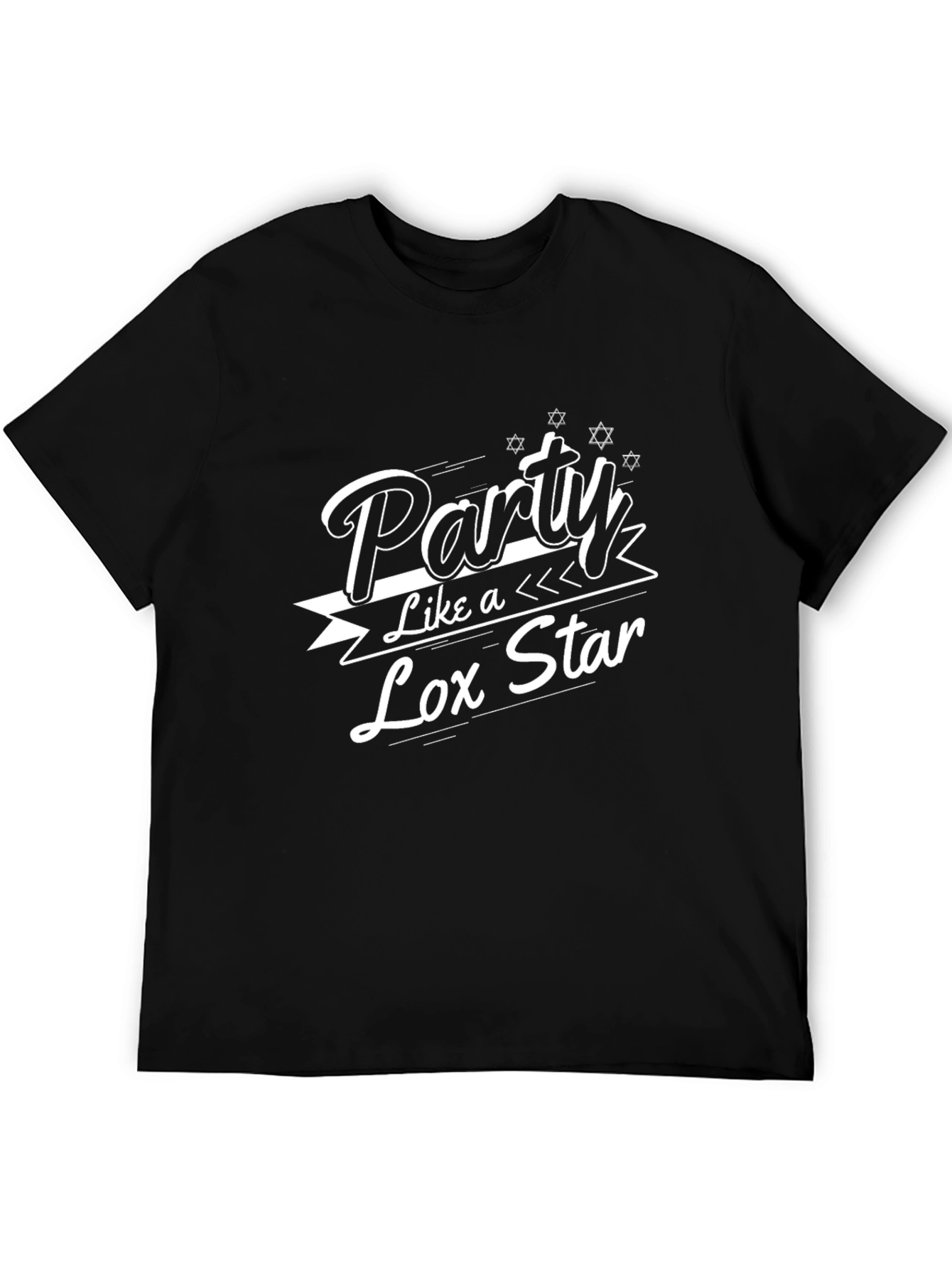 Party Like a Lox Star Black T-Shirt