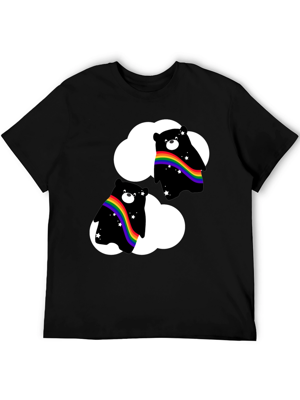 Rainbow Bear Cloud T-Shirt - Pride Style