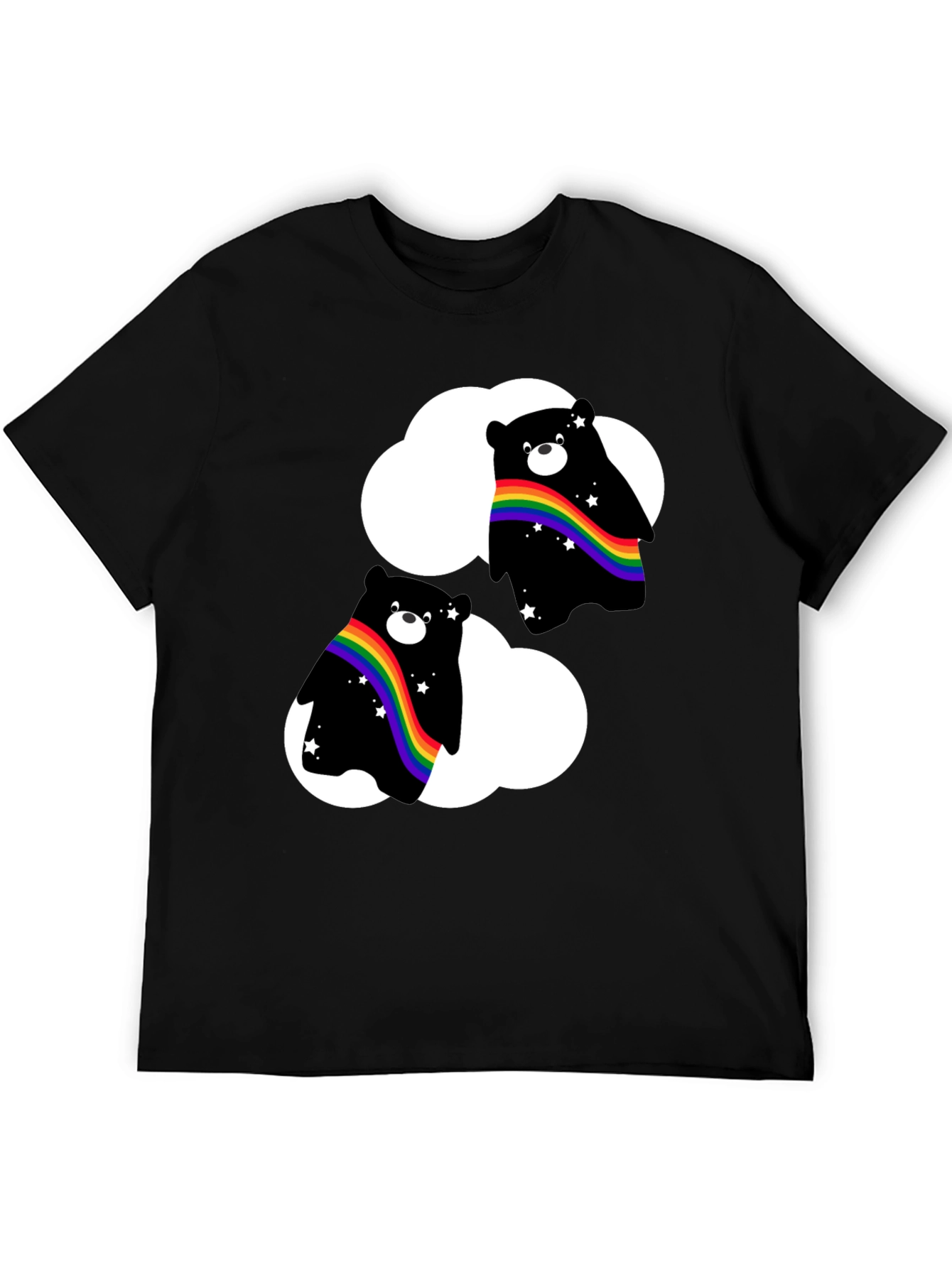 Rainbow Bear Cloud T-Shirt - Pride Style