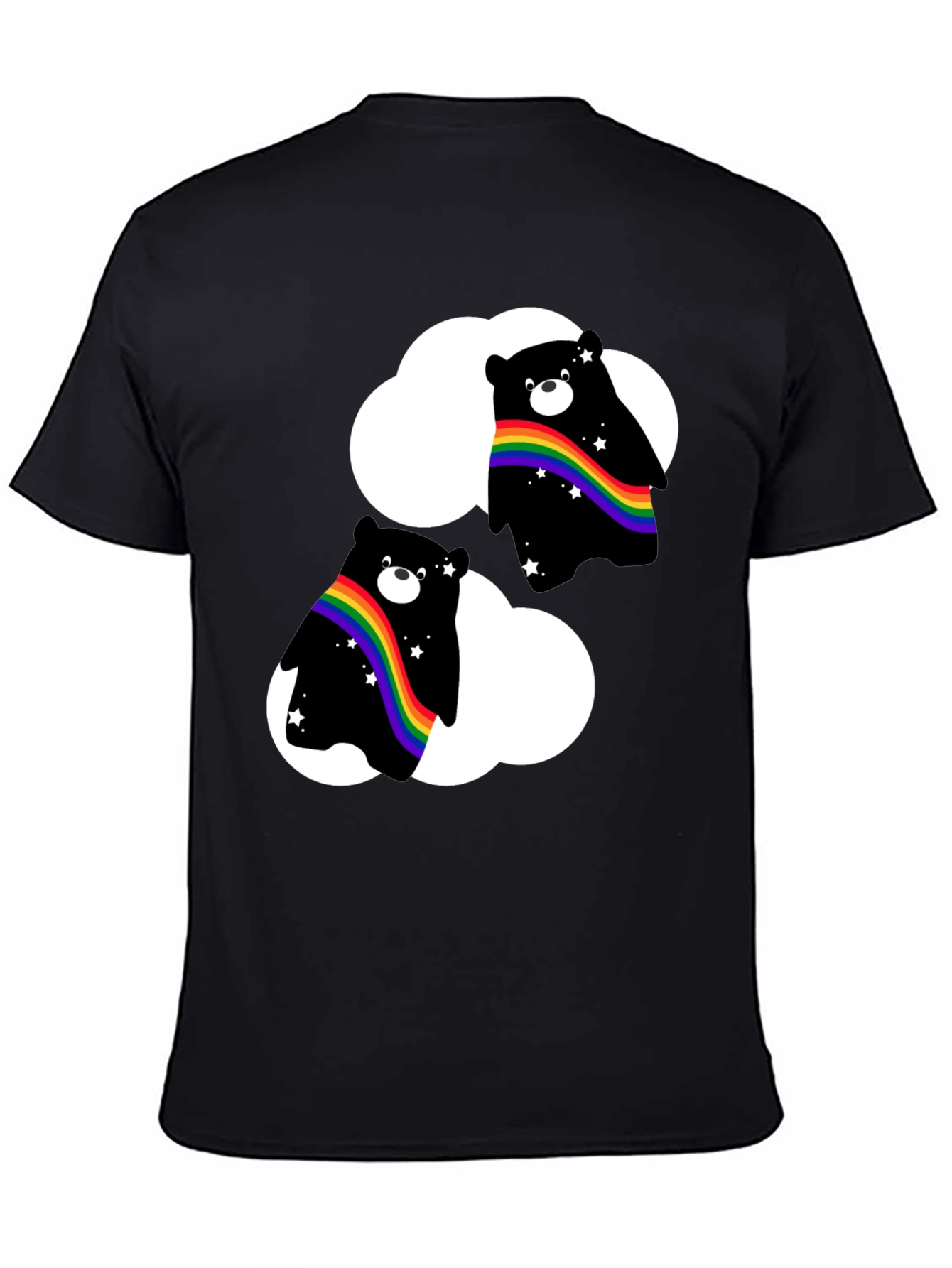Rainbow Bear Cloud T-Shirt - Pride Style