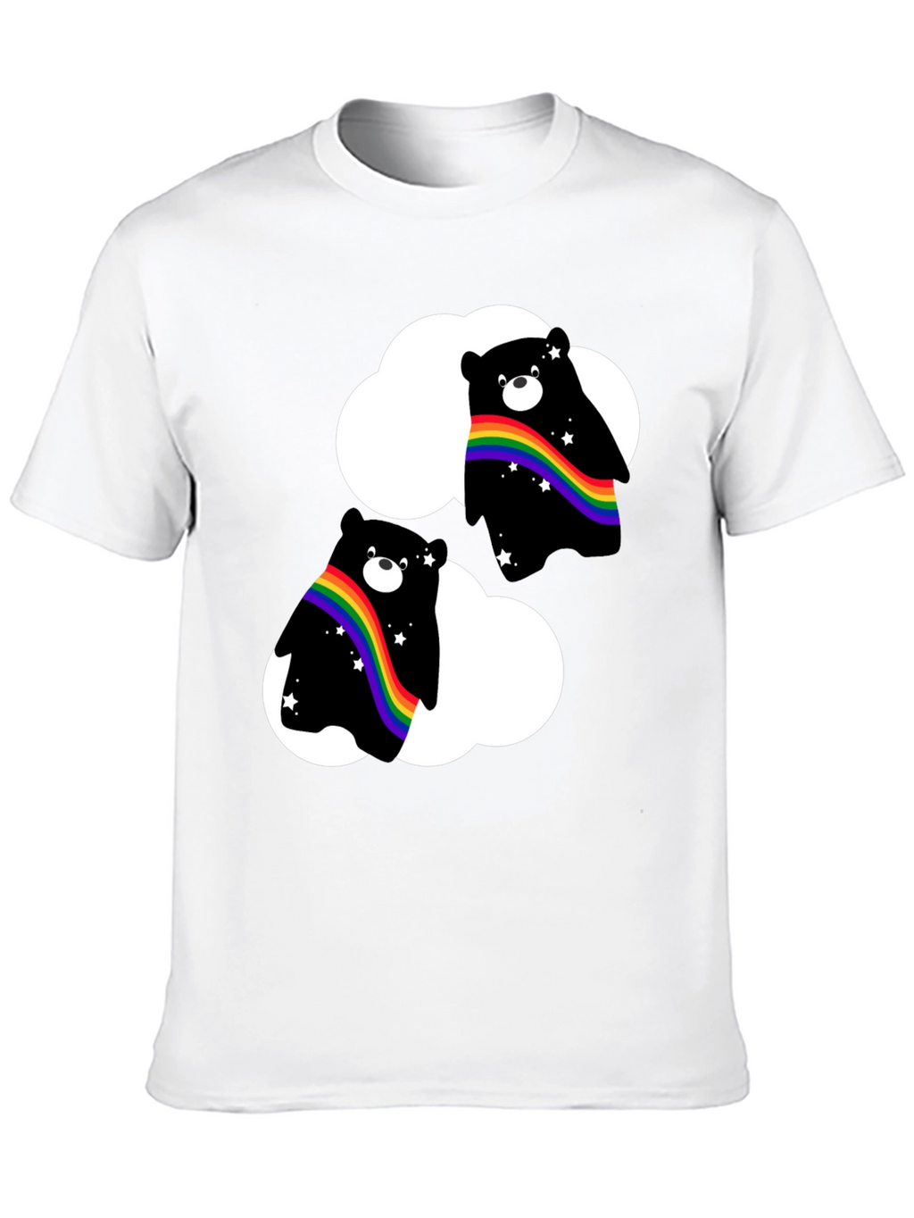 Rainbow Bear Cloud T-Shirt - Pride Style