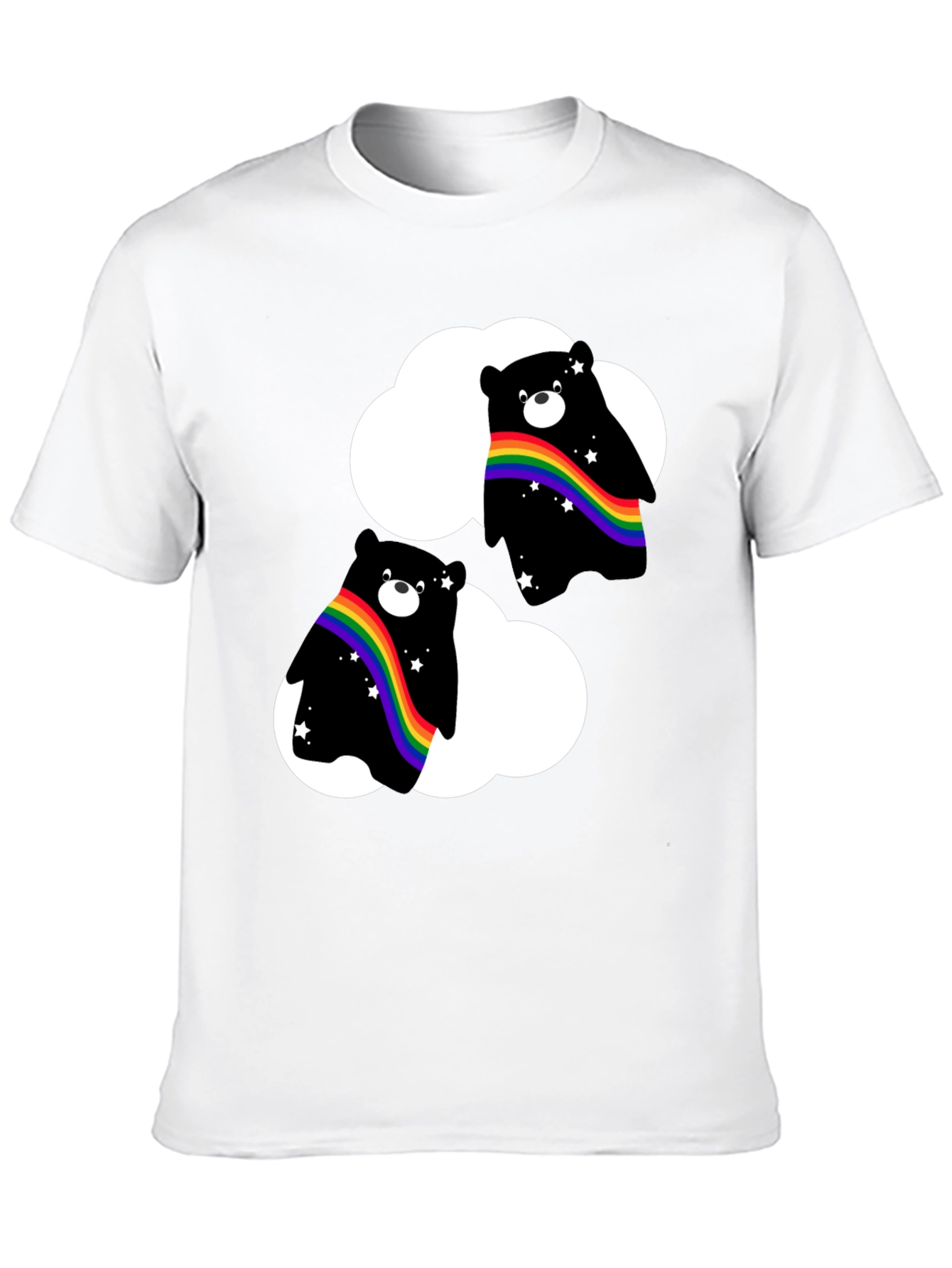 Rainbow Bear Cloud T-Shirt - Pride Style