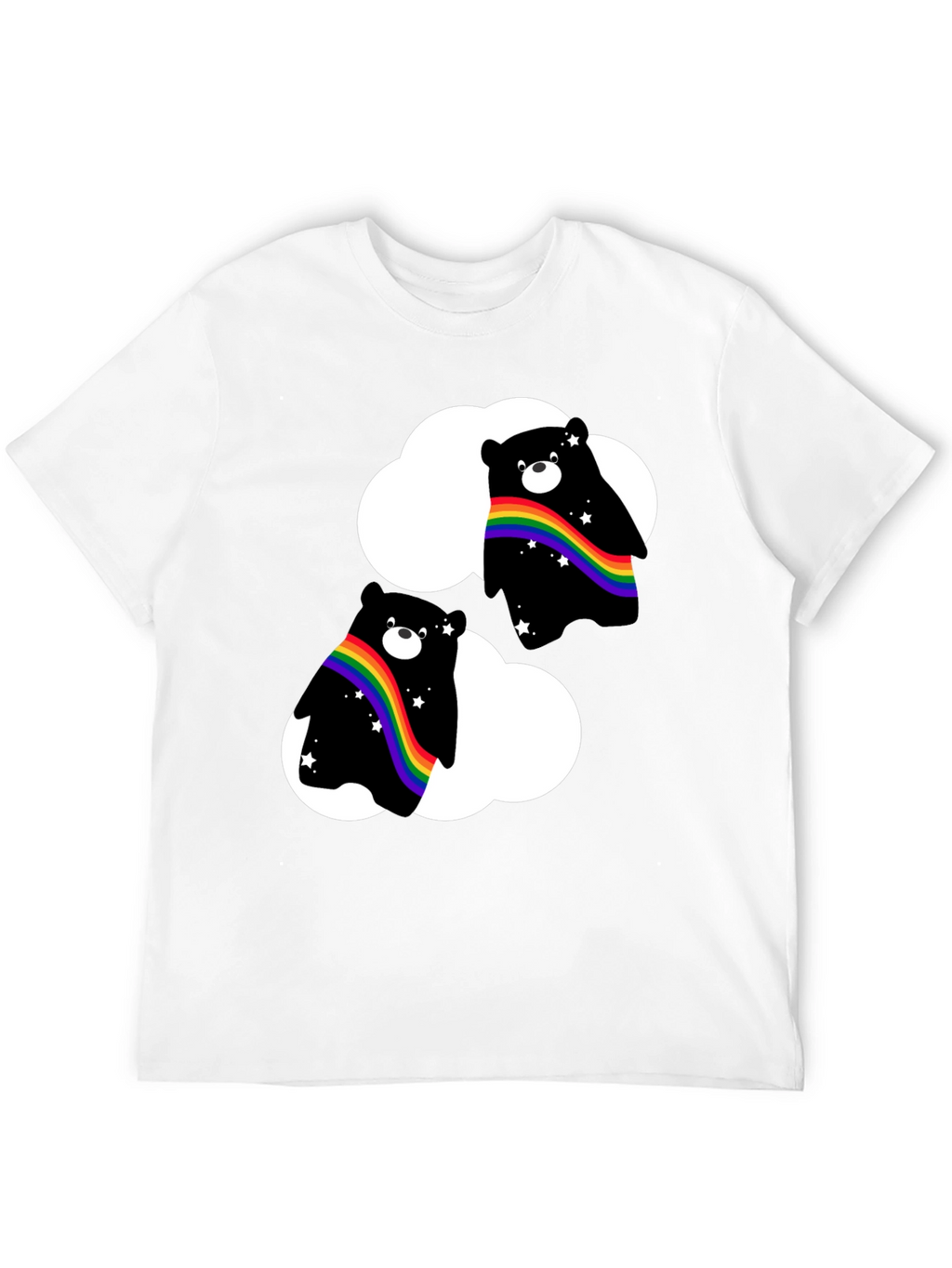 Rainbow Bear Cloud T-Shirt - Pride Style