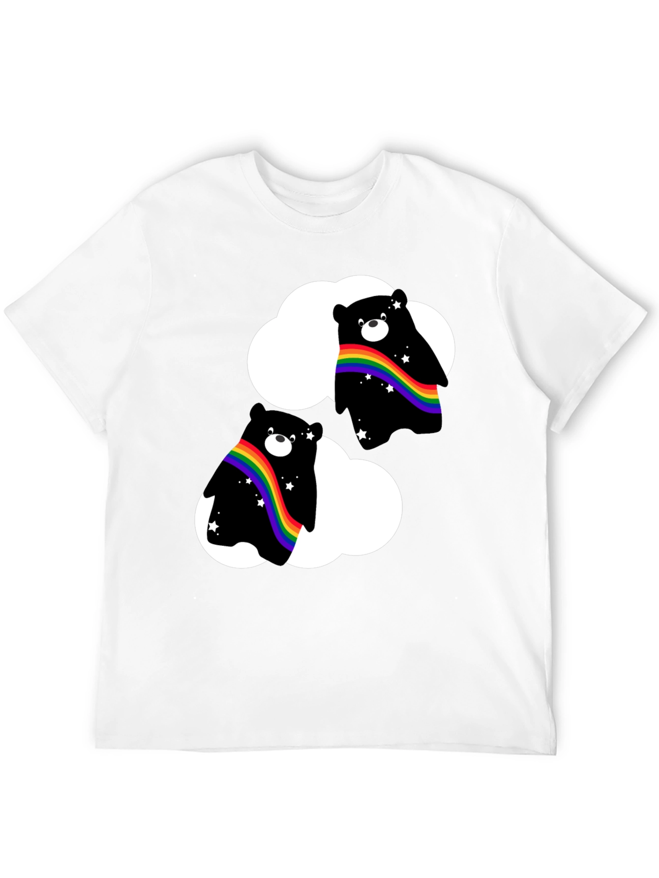 Rainbow Bear Cloud T-Shirt - Pride Style
