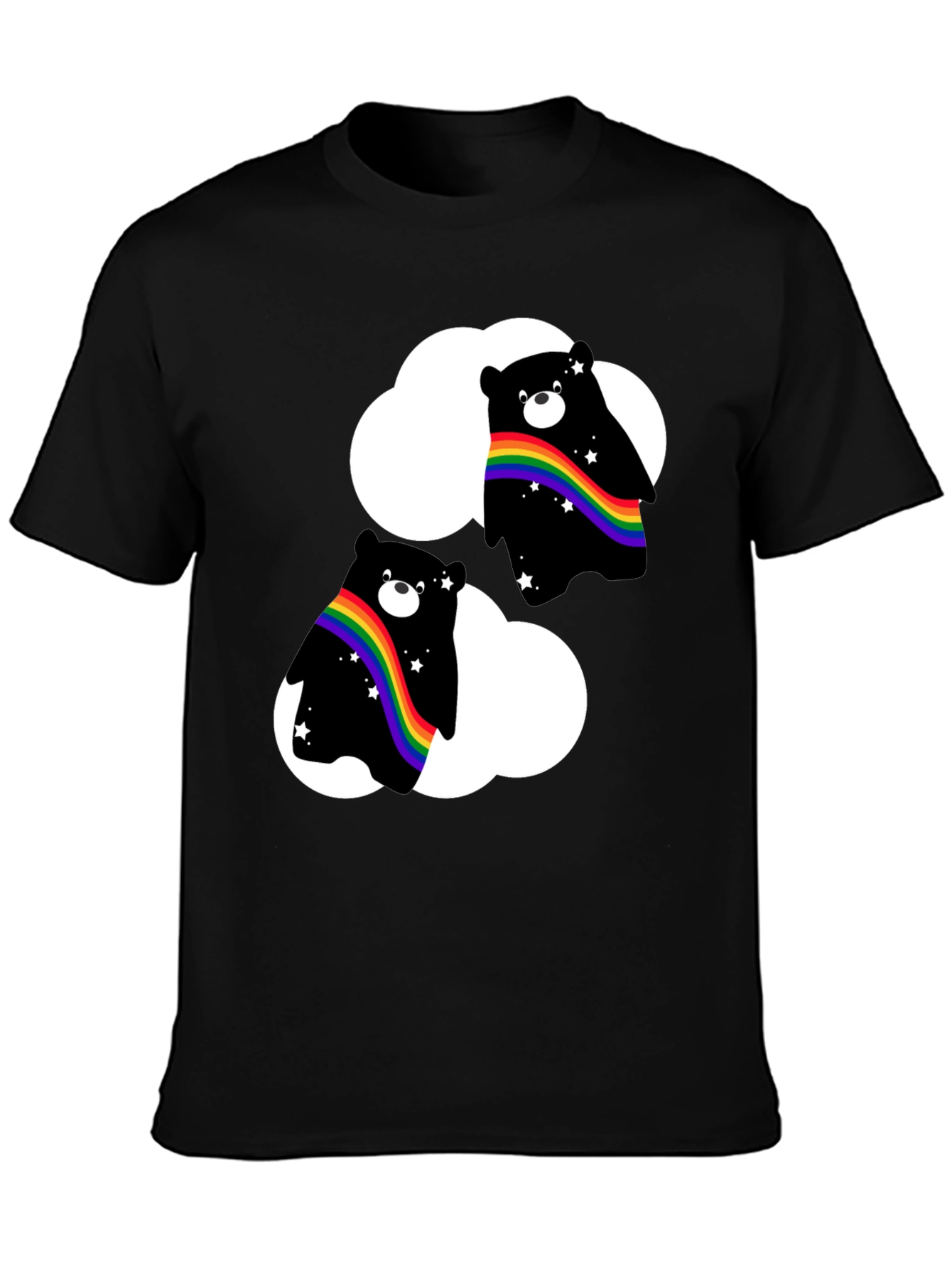 Rainbow Bear Cloud T-Shirt - Pride Style