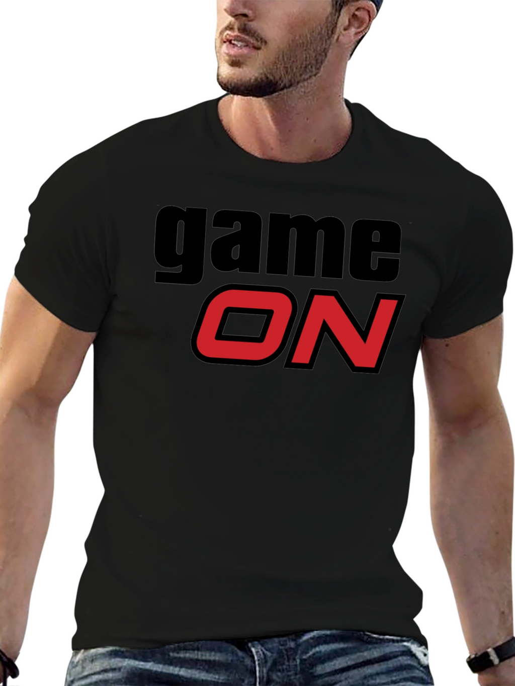 Game On T-Shirt - Black Graphic Tee