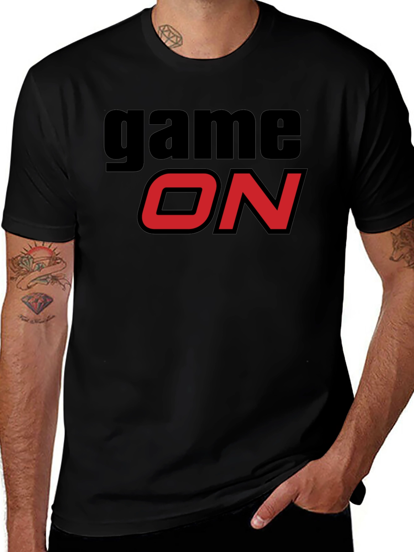 Game On T-Shirt - Black Graphic Tee