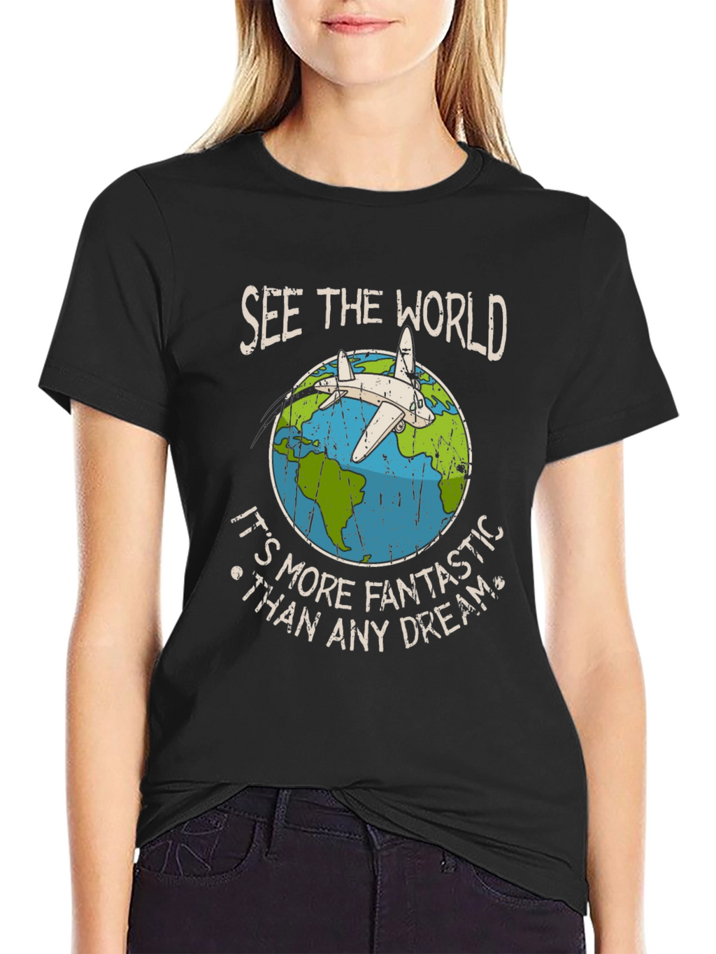 See The World Airplane Graphic T-Shirt