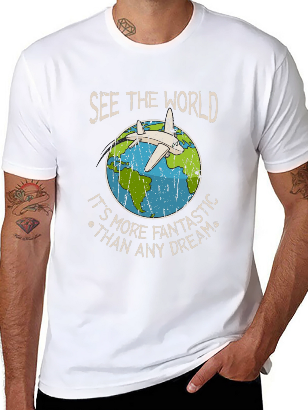 See The World Airplane Graphic T-Shirt