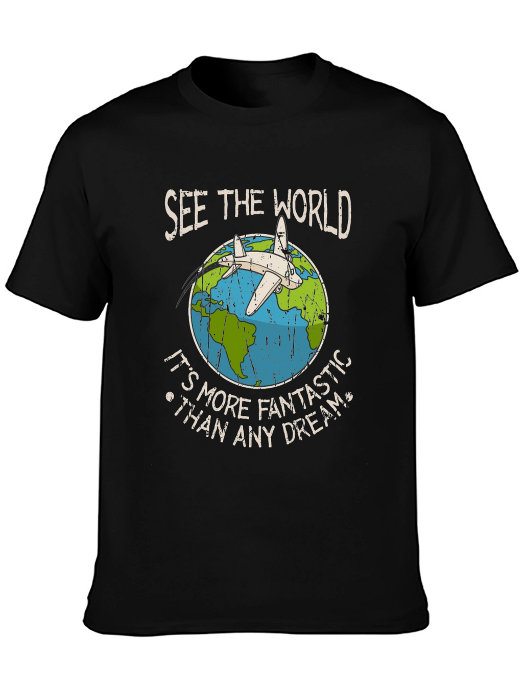 See The World Airplane Graphic T-Shirt