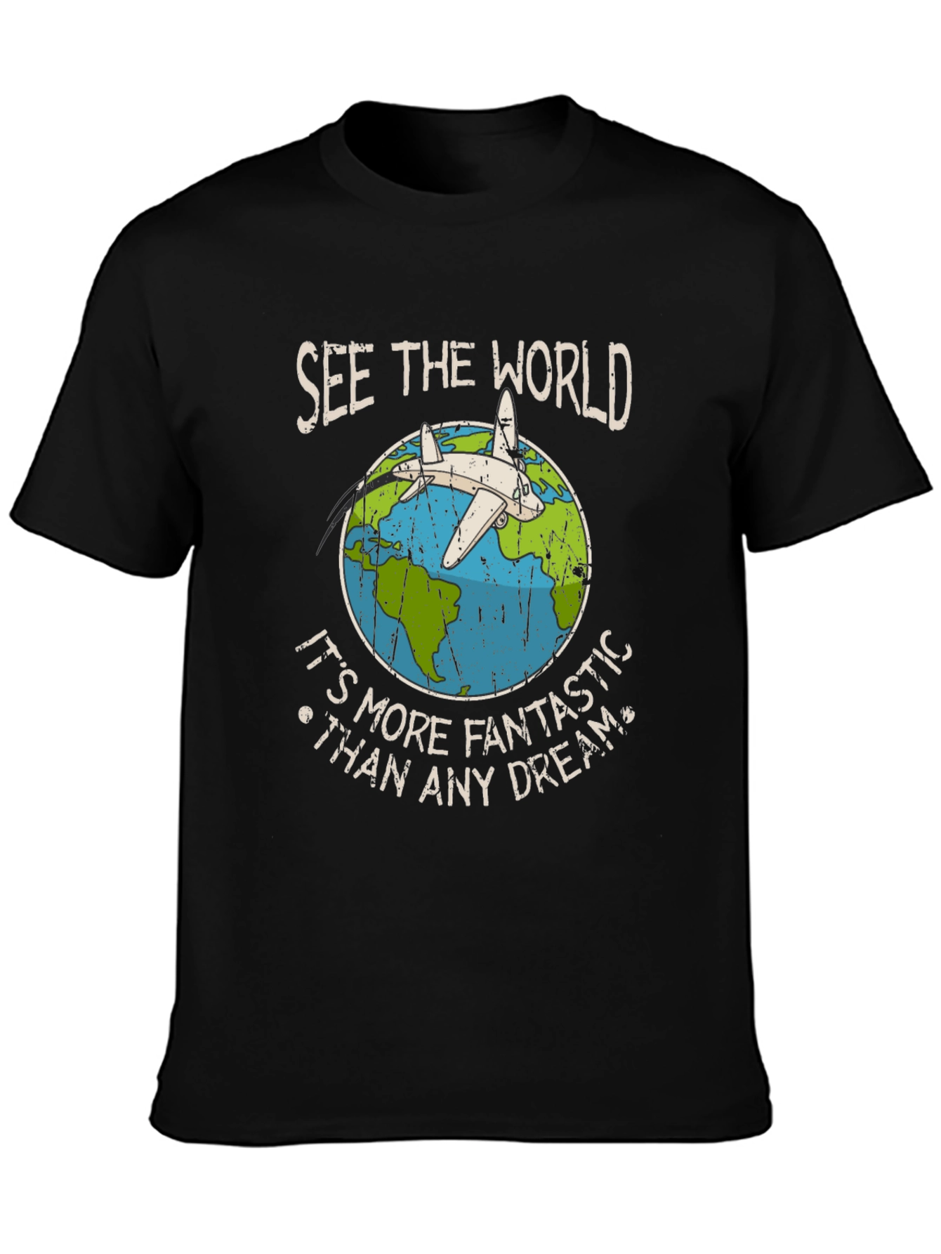 See The World Airplane Graphic T-Shirt