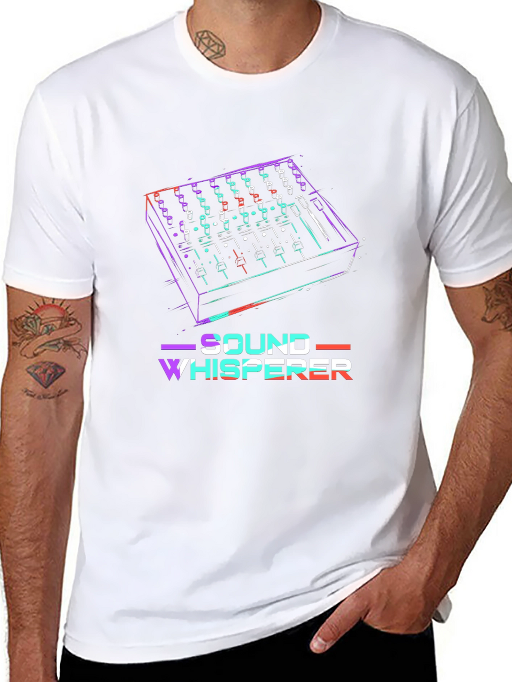 Sound Whisperer T-Shirt - DJ Mixer Graphic Tee