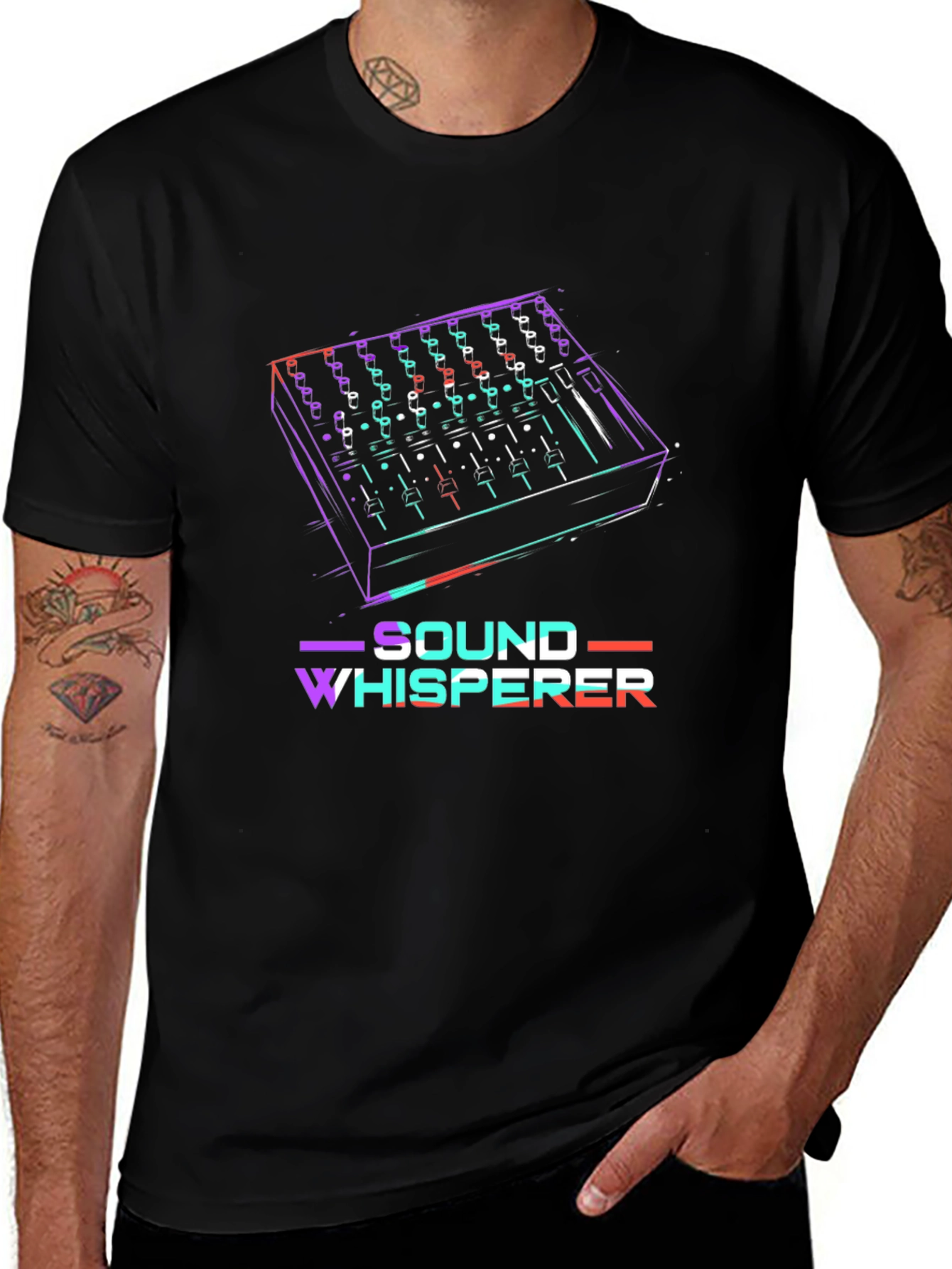 Sound Whisperer T-Shirt - DJ Mixer Graphic Tee