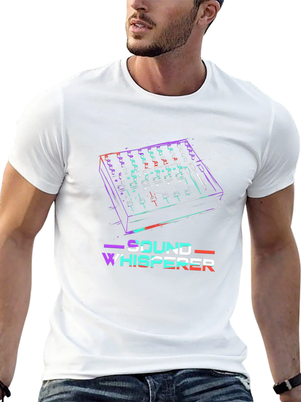 Sound Whisperer T-Shirt - DJ Mixer Graphic Tee
