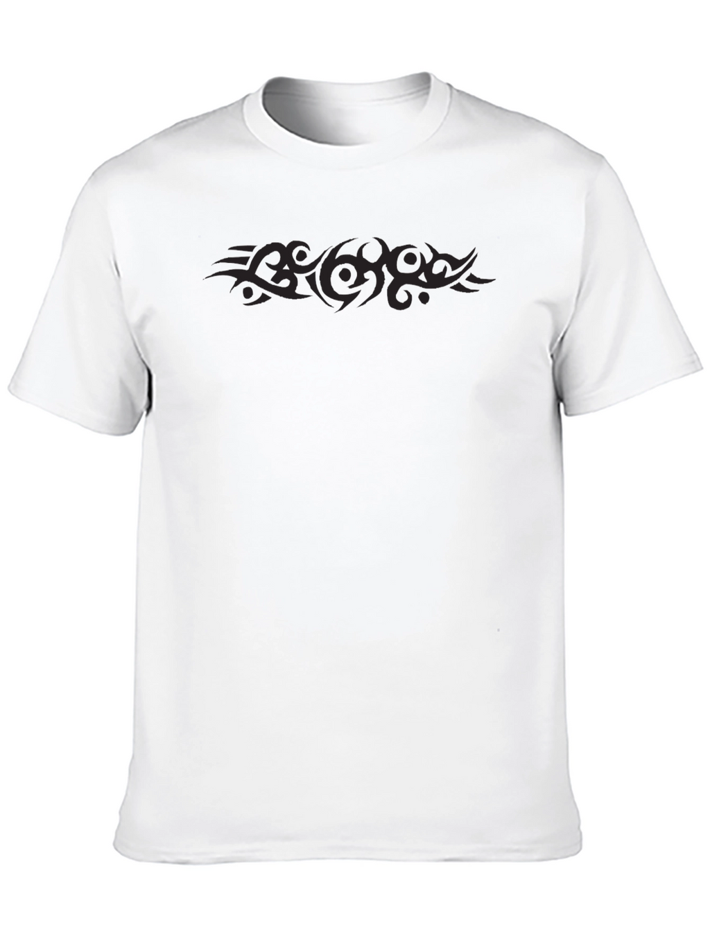 Mens Black Tribal Graphic T-Shirt