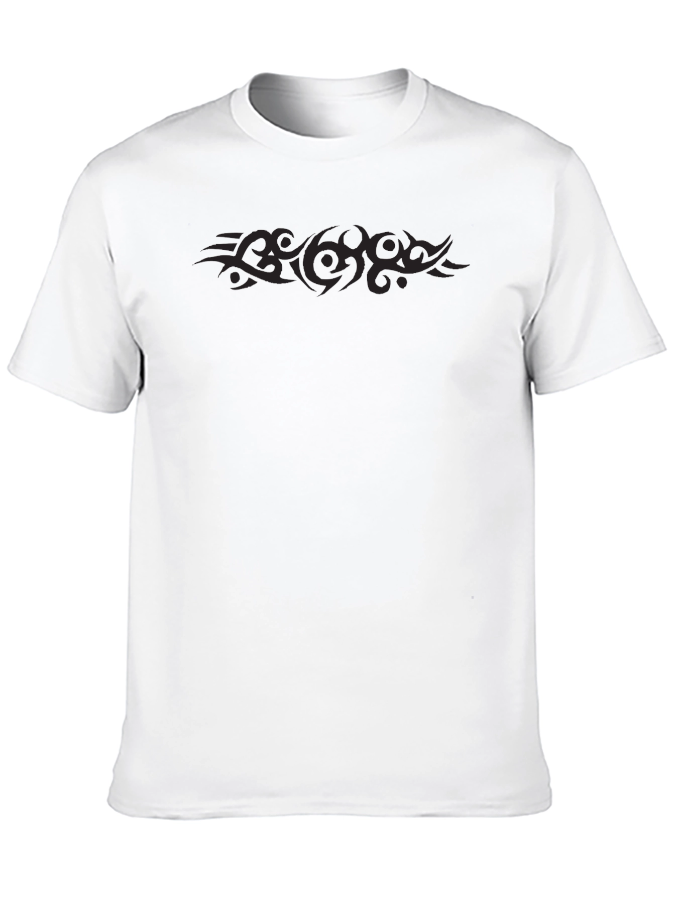 Mens Black Tribal Graphic T-Shirt