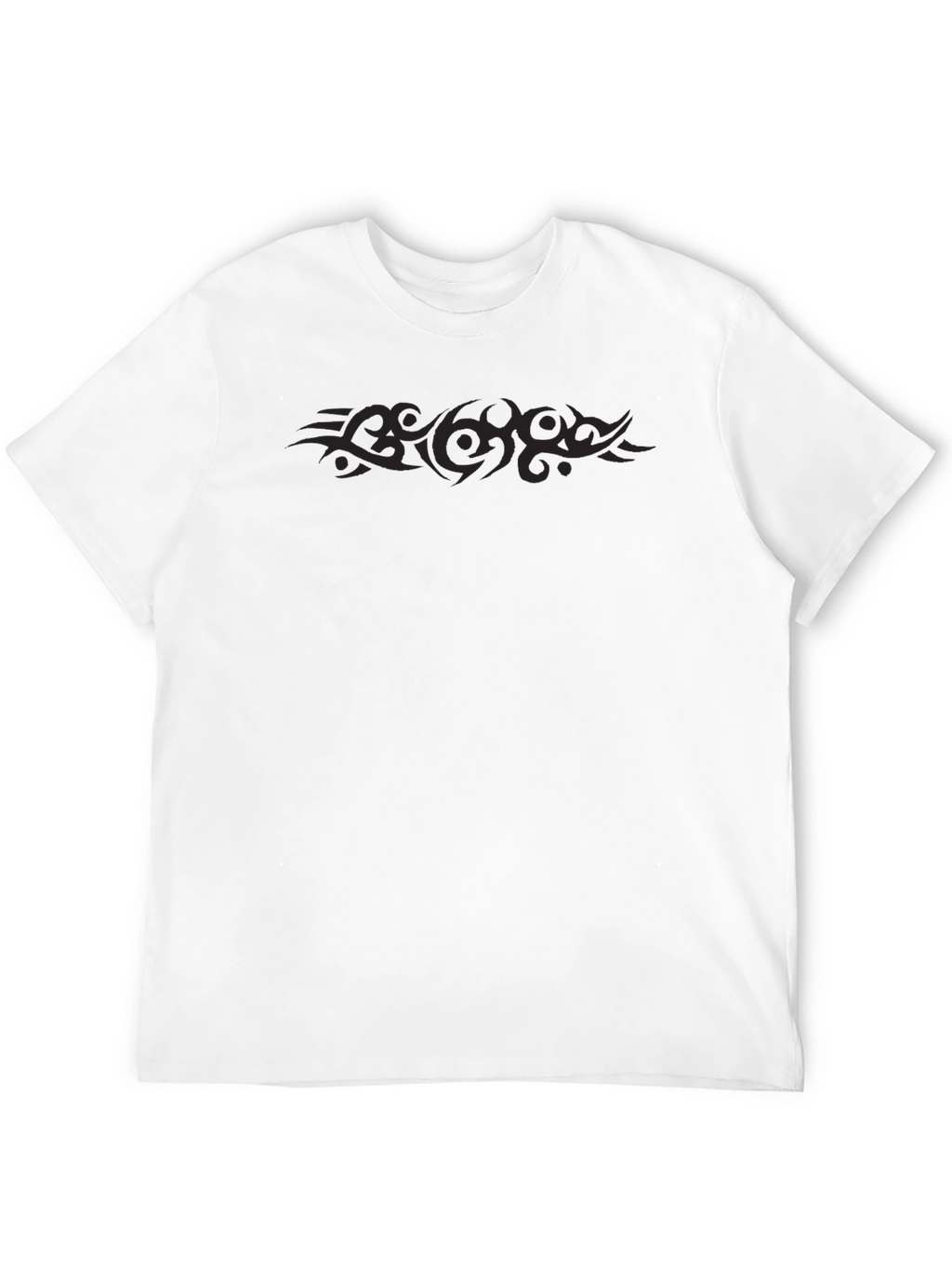 Mens Black Tribal Graphic T-Shirt