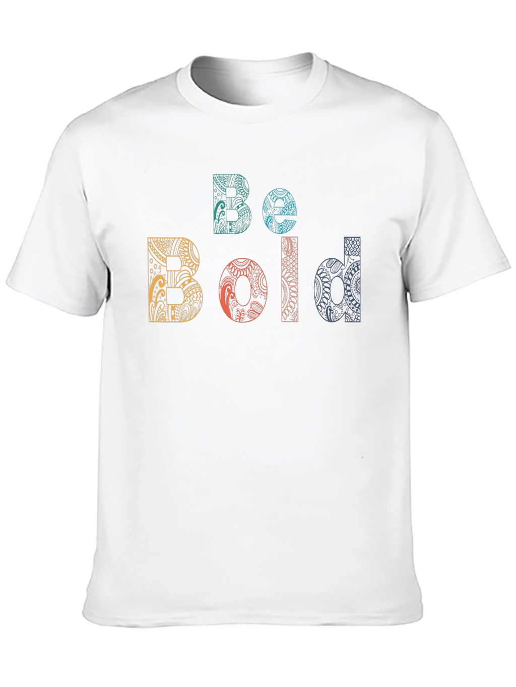 Be Bold Graphic Print Black Crew Neck T-Shirt