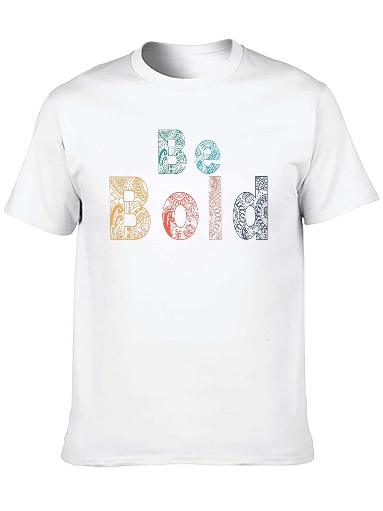 Be Bold Graphic Print Black Crew Neck T-Shirt