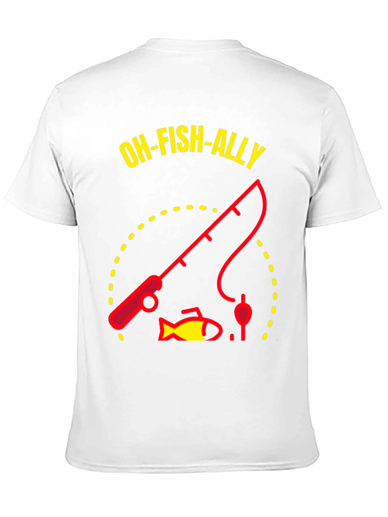Oh-Fish-Ally Fishing Graphic T-Shirt