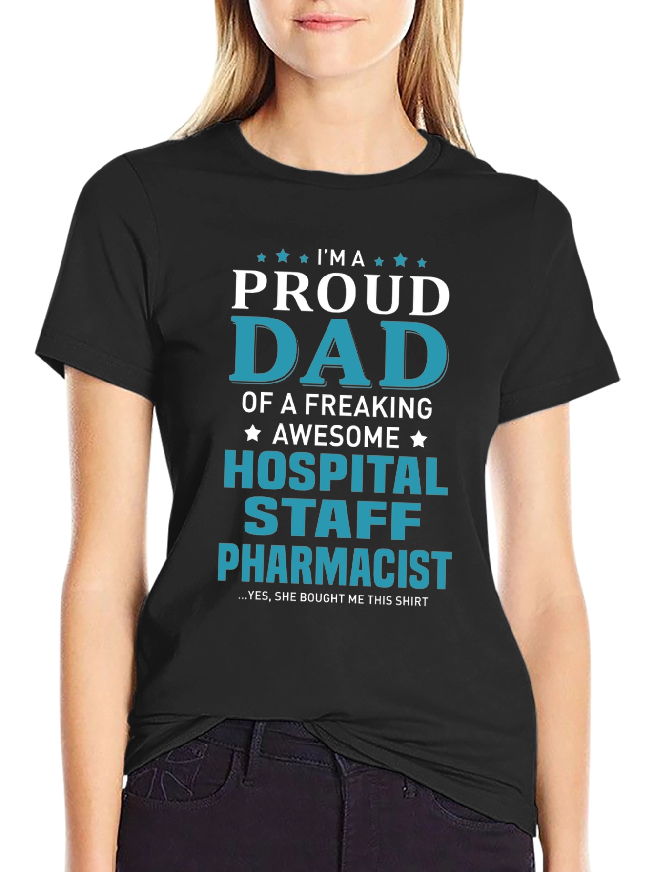 Proud Dad Hospital Staff Pharmacist T-Shirt