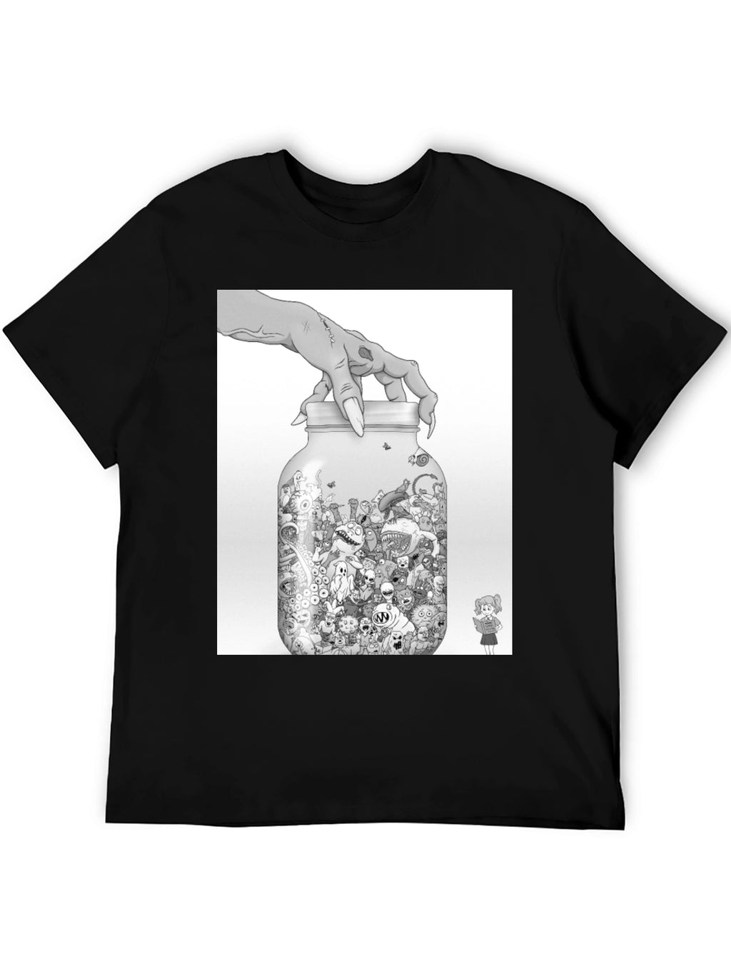 Monster Jar Graphic Tee - Black