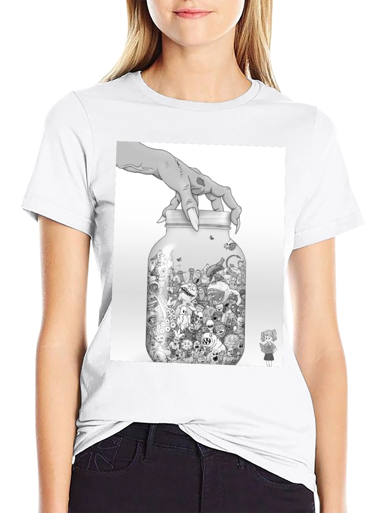 Monster Jar Graphic Tee - Black