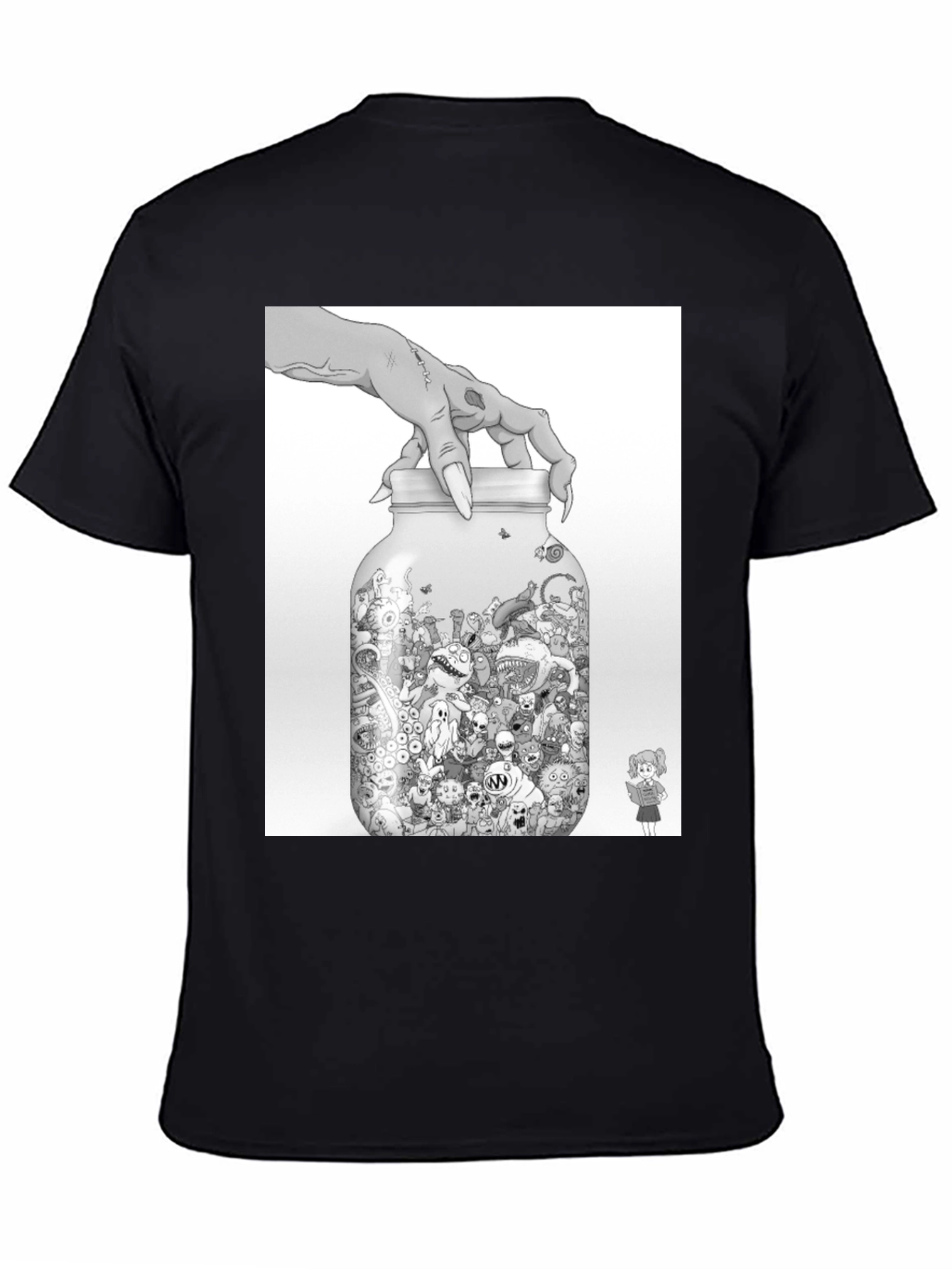 Monster Jar Graphic Tee - Black