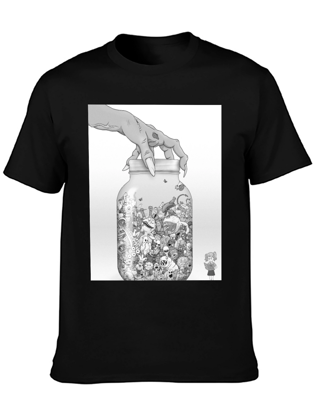 Monster Jar Graphic Tee - Black