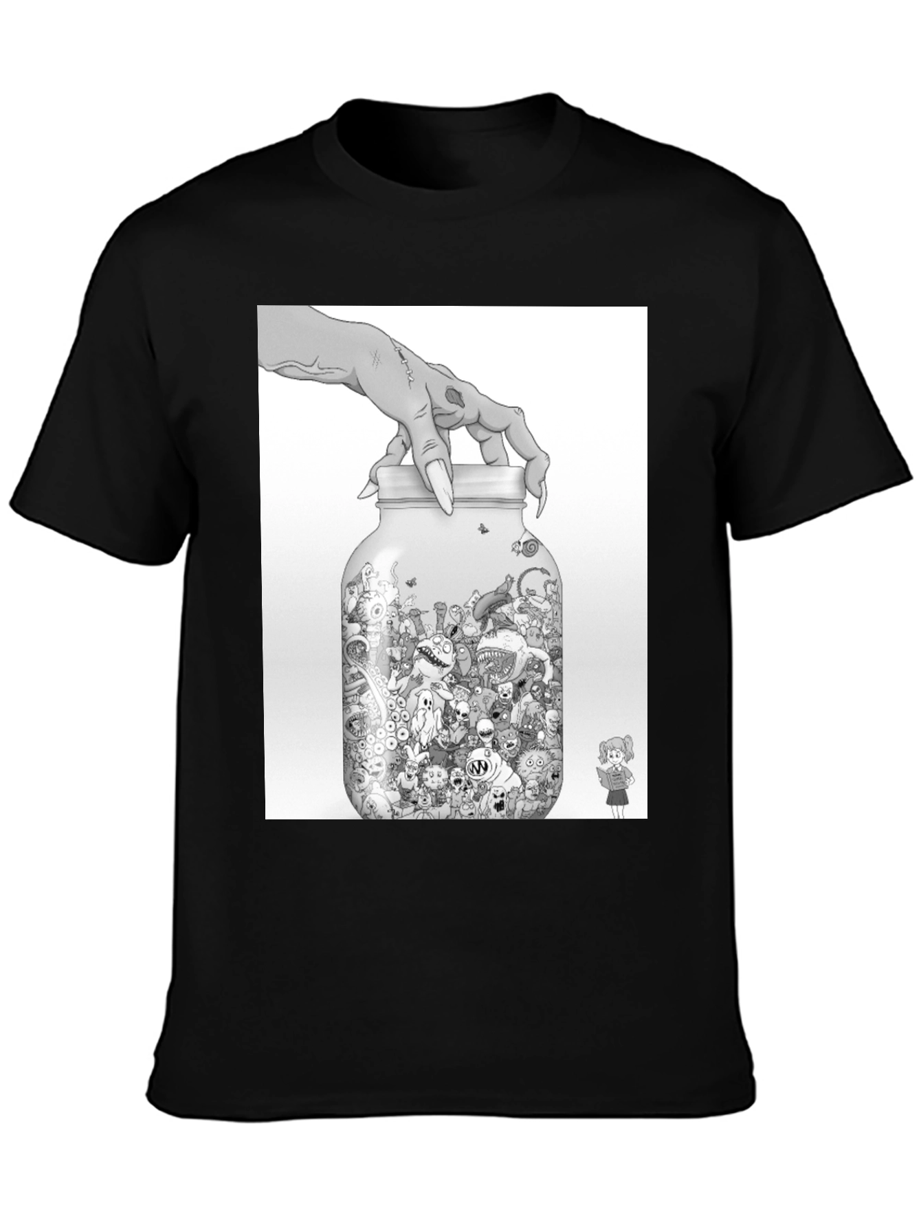 Monster Jar Graphic Tee - Black