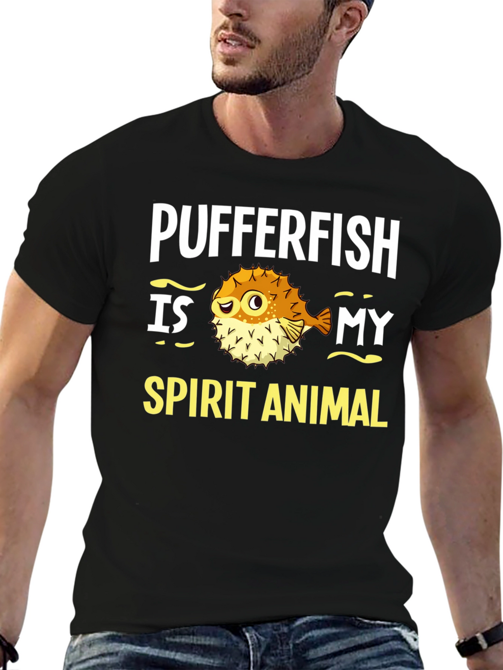 Pufferfish Spirit Animal Graphic Tee