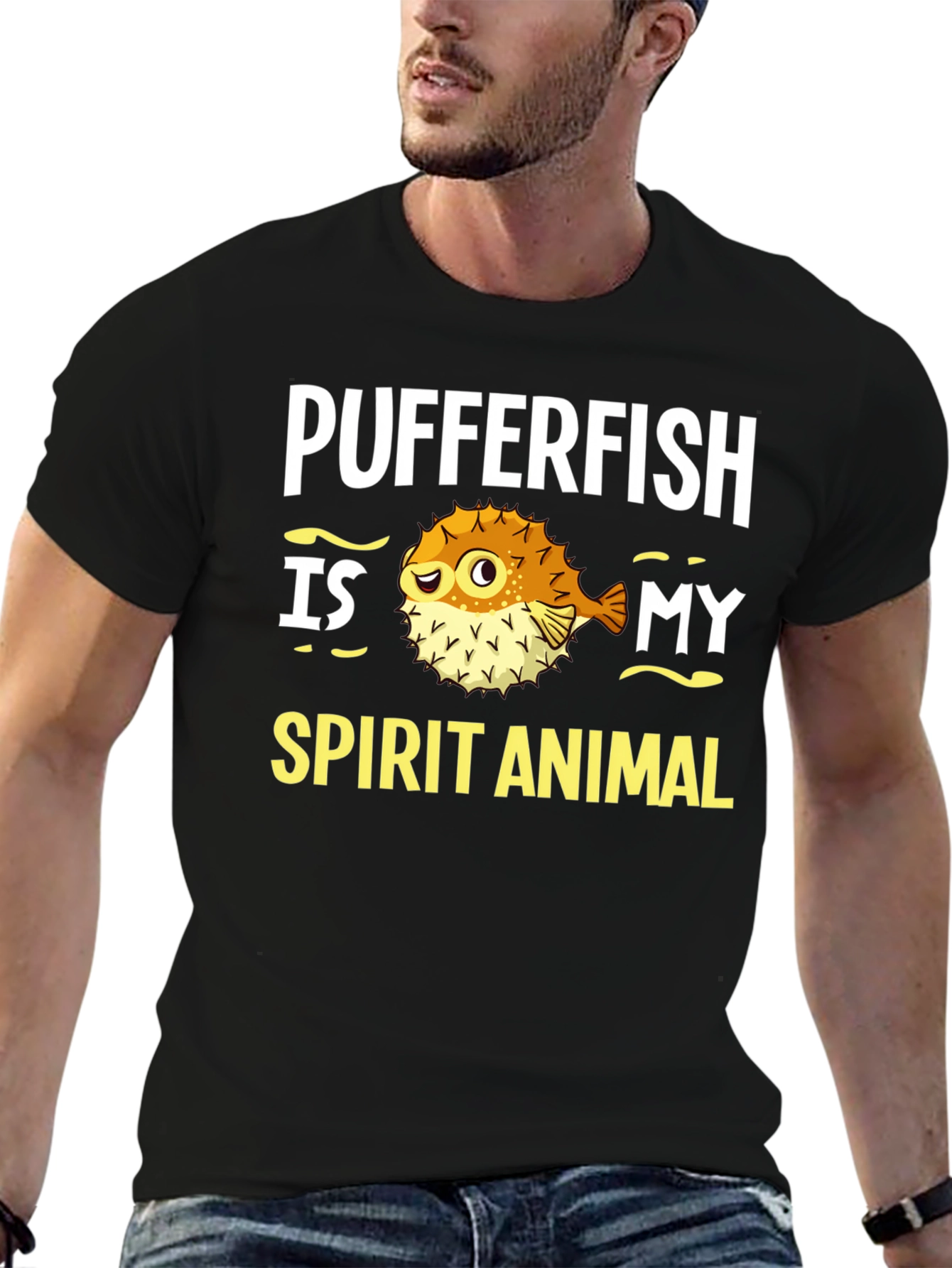 Pufferfish Spirit Animal Graphic Tee