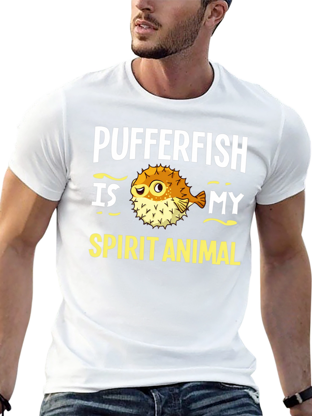 Pufferfish Spirit Animal Graphic Tee