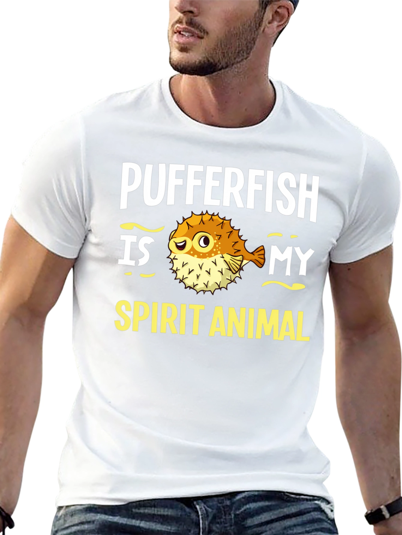 Pufferfish Spirit Animal Graphic Tee