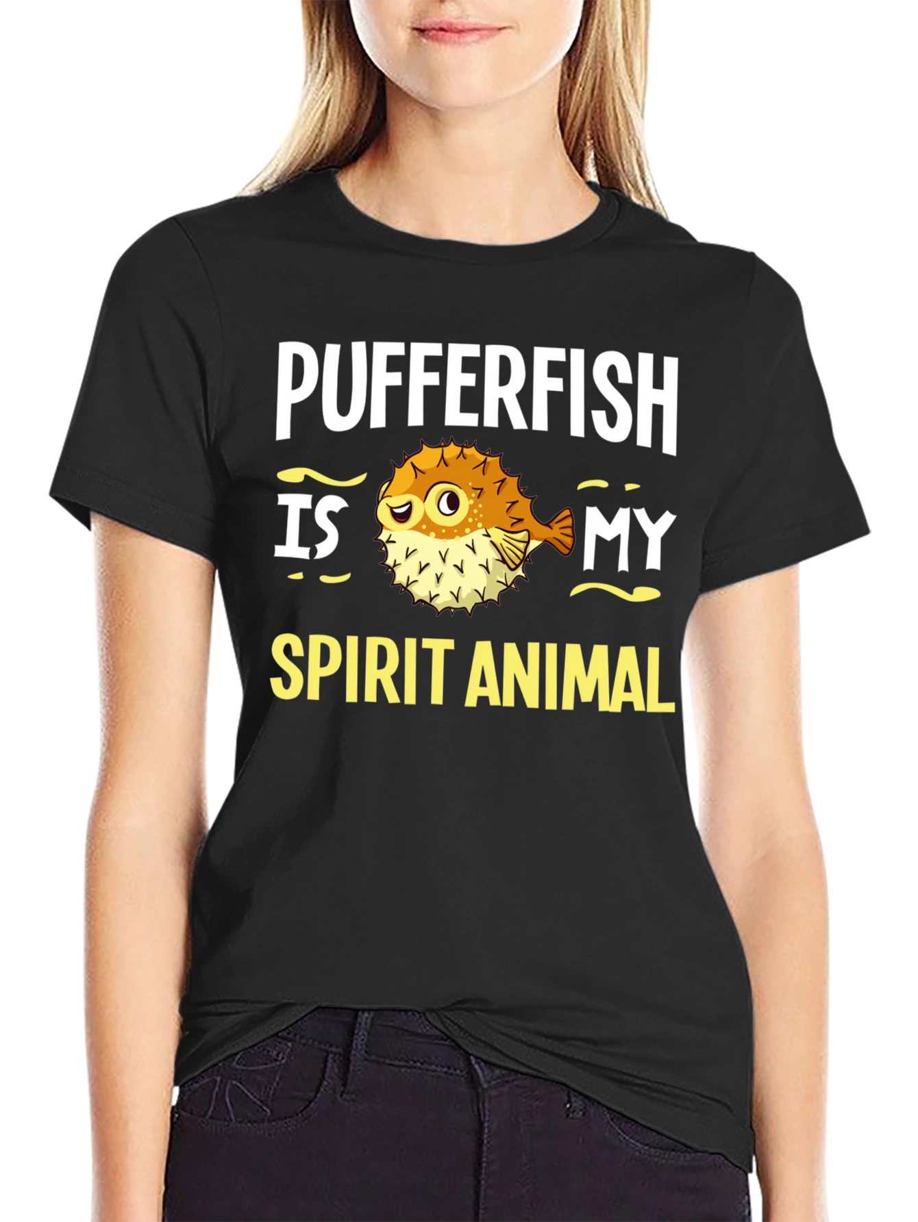 Pufferfish Spirit Animal Graphic Tee
