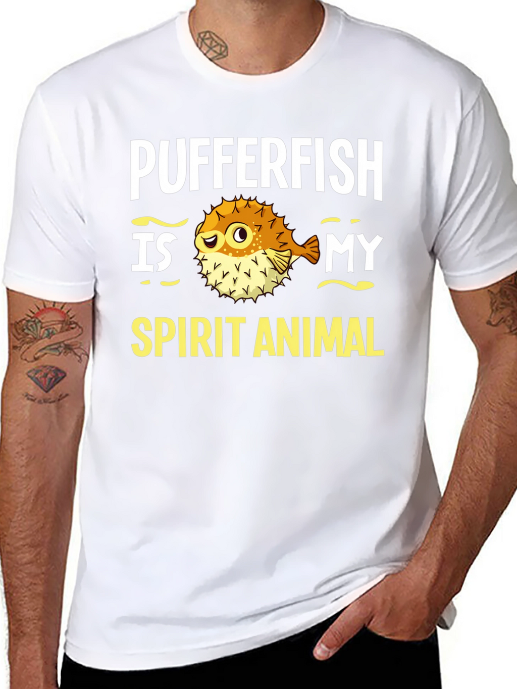Pufferfish Spirit Animal Graphic Tee