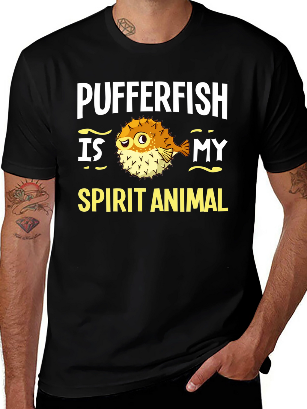 Pufferfish Spirit Animal Graphic Tee