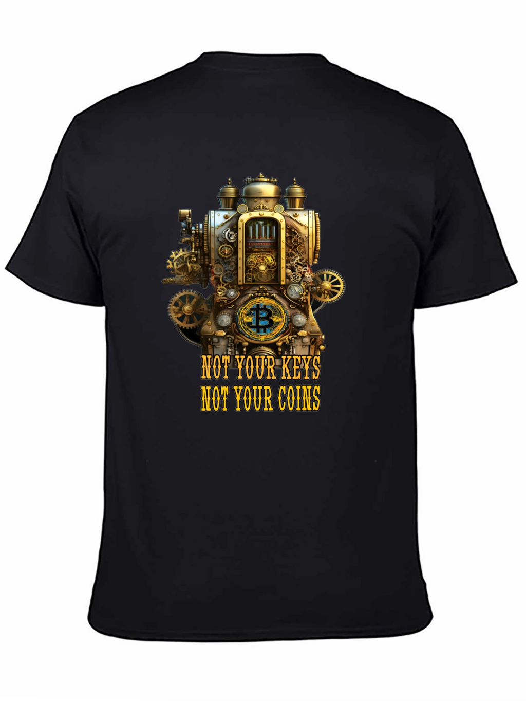 Steampunk Bitcoin Crypto T-Shirt