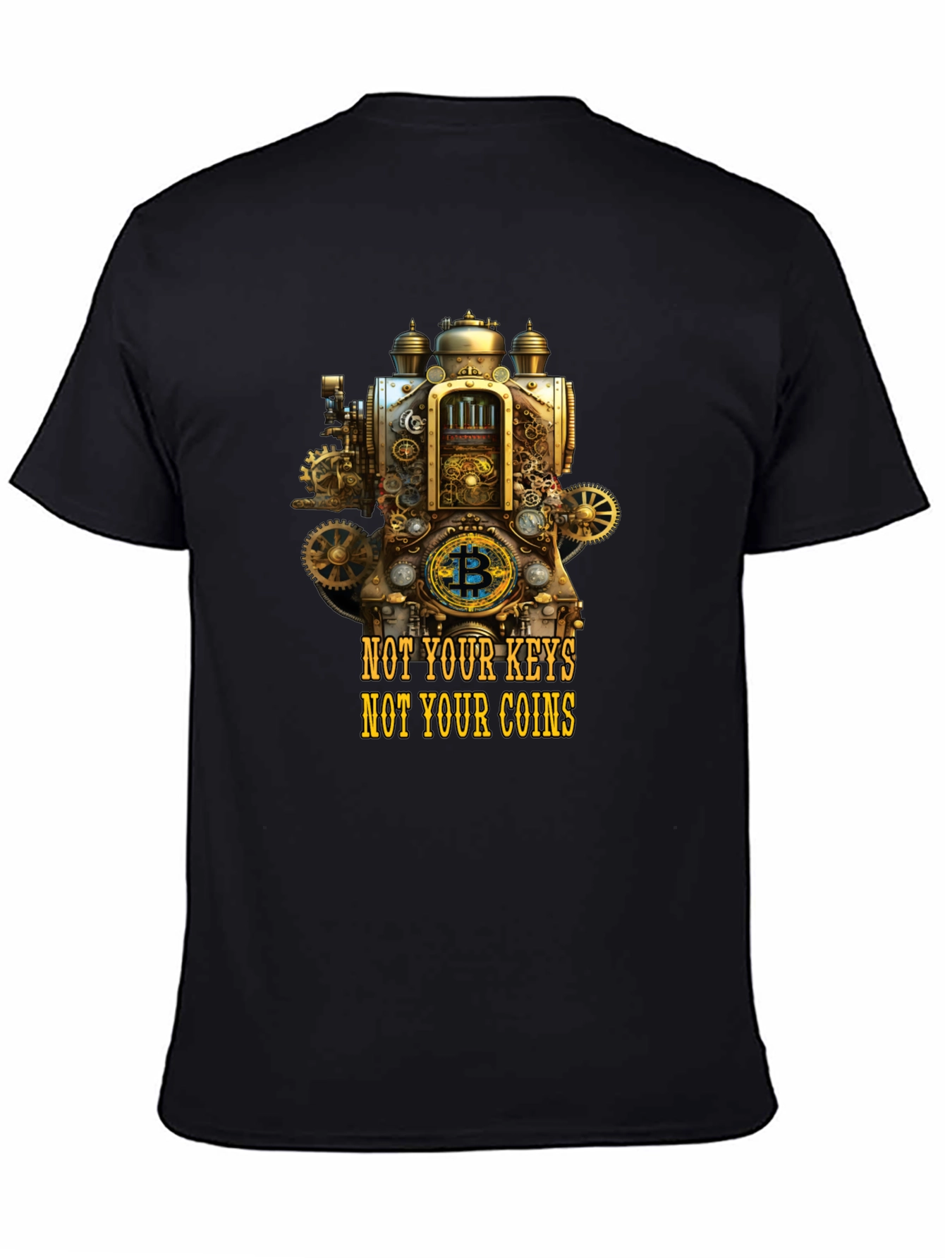 Steampunk Bitcoin Crypto T-Shirt