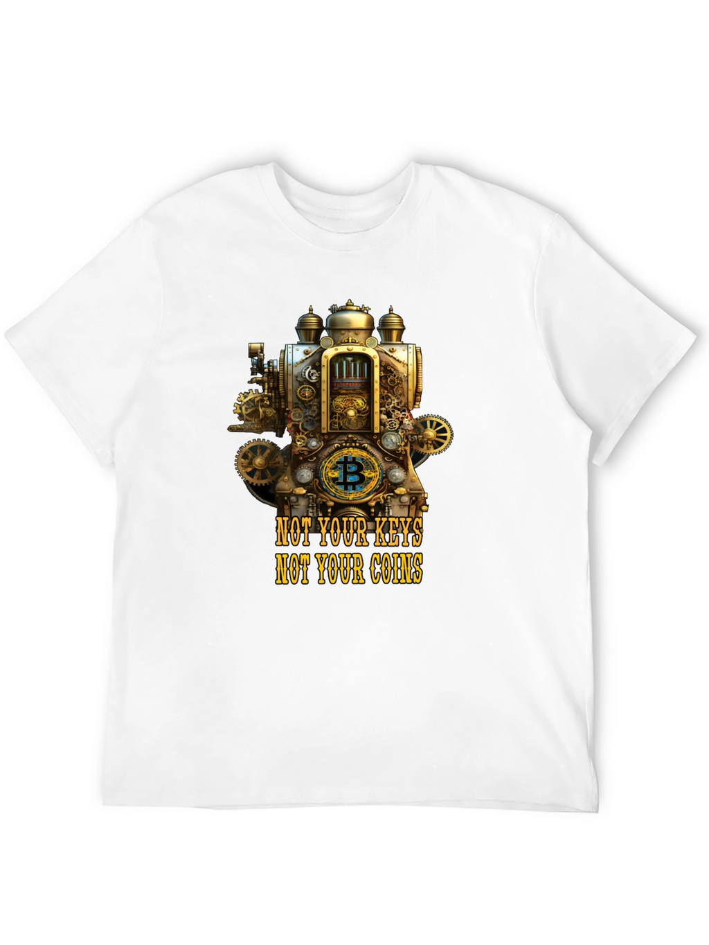 Steampunk Bitcoin Crypto T-Shirt