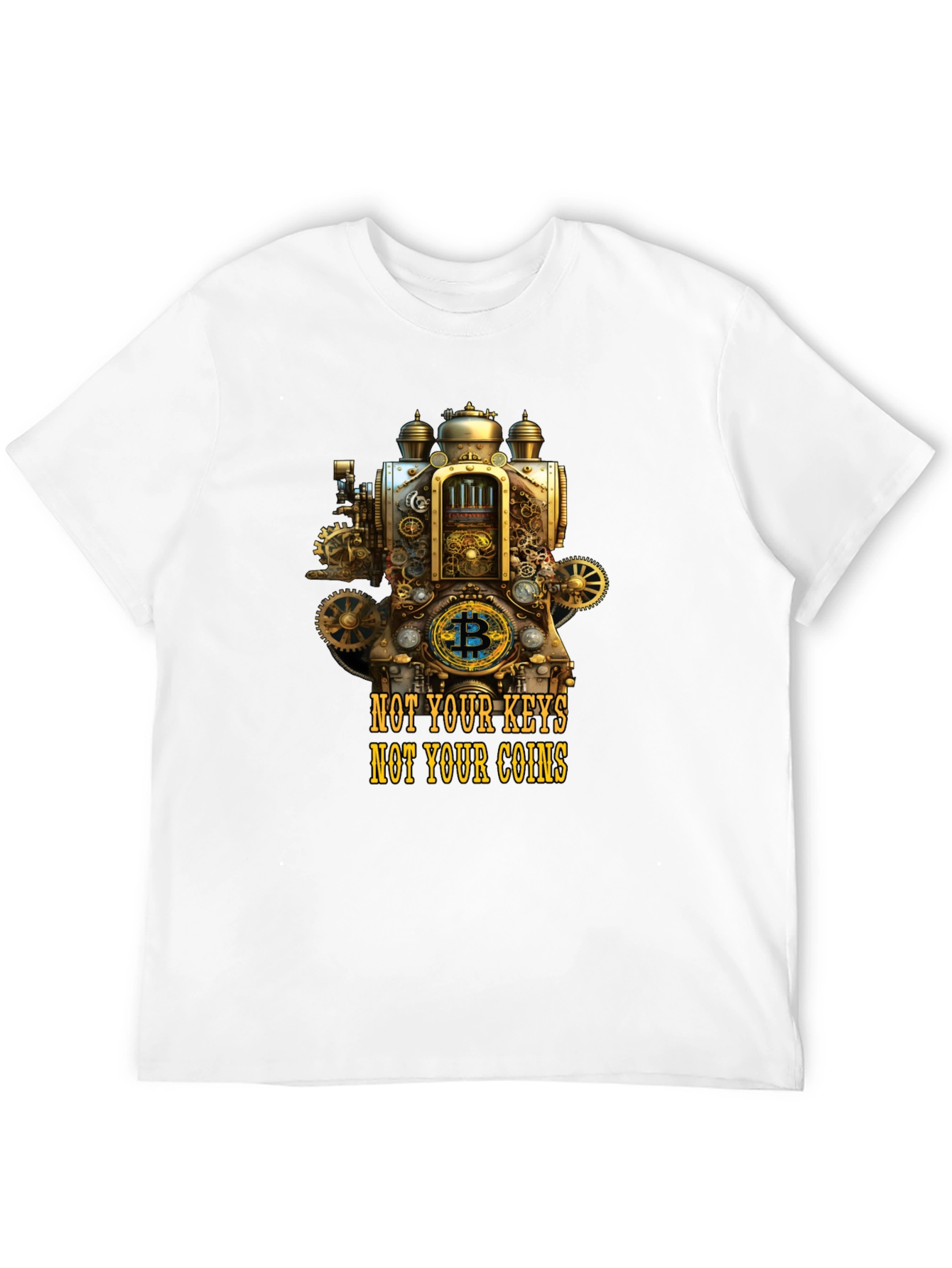 Steampunk Bitcoin Crypto T-Shirt