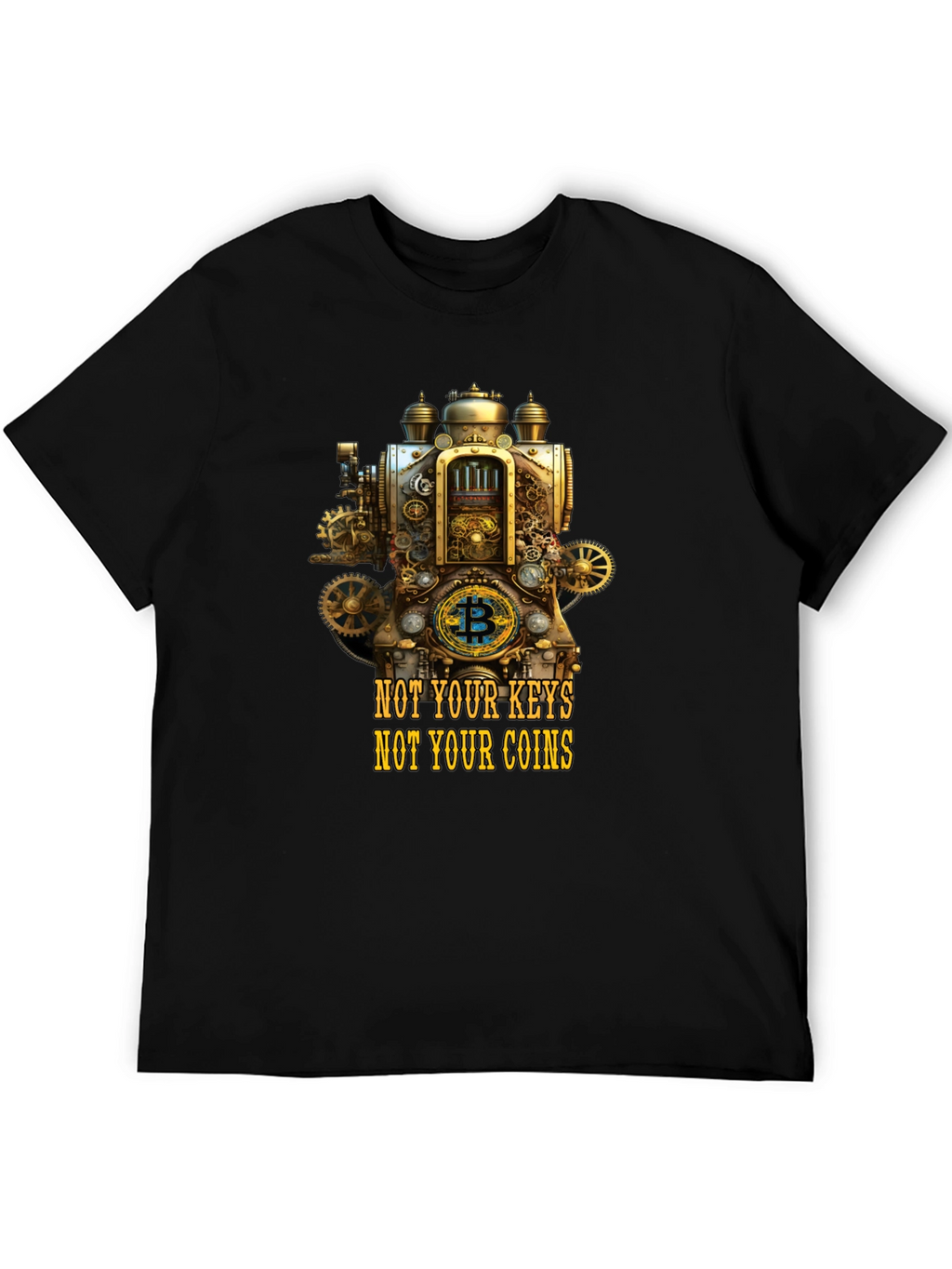 Steampunk Bitcoin Crypto T-Shirt