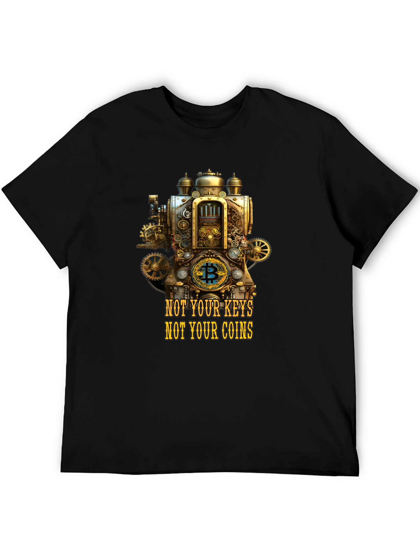 Steampunk Bitcoin Crypto T-Shirt