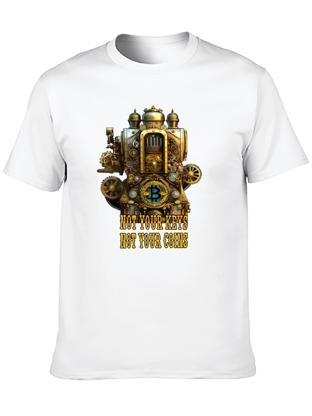 Steampunk Bitcoin Crypto T-Shirt