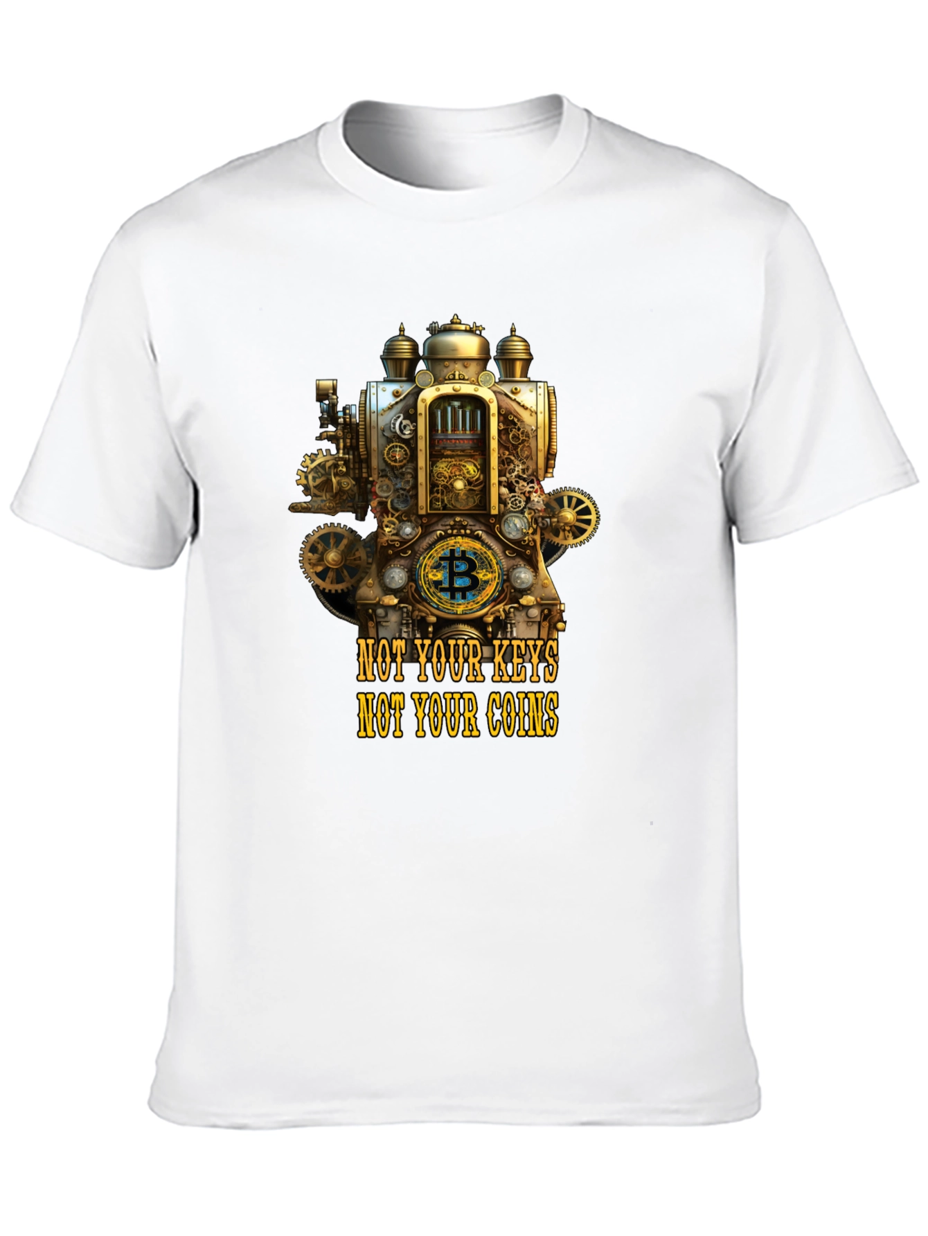 Steampunk Bitcoin Crypto T-Shirt