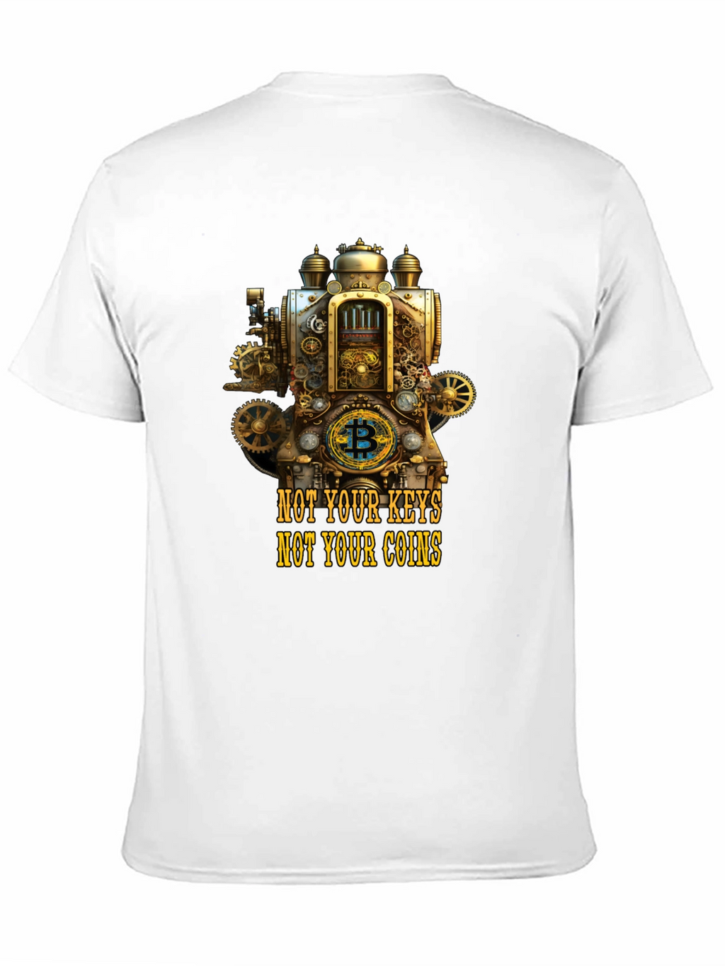 Steampunk Bitcoin Crypto T-Shirt