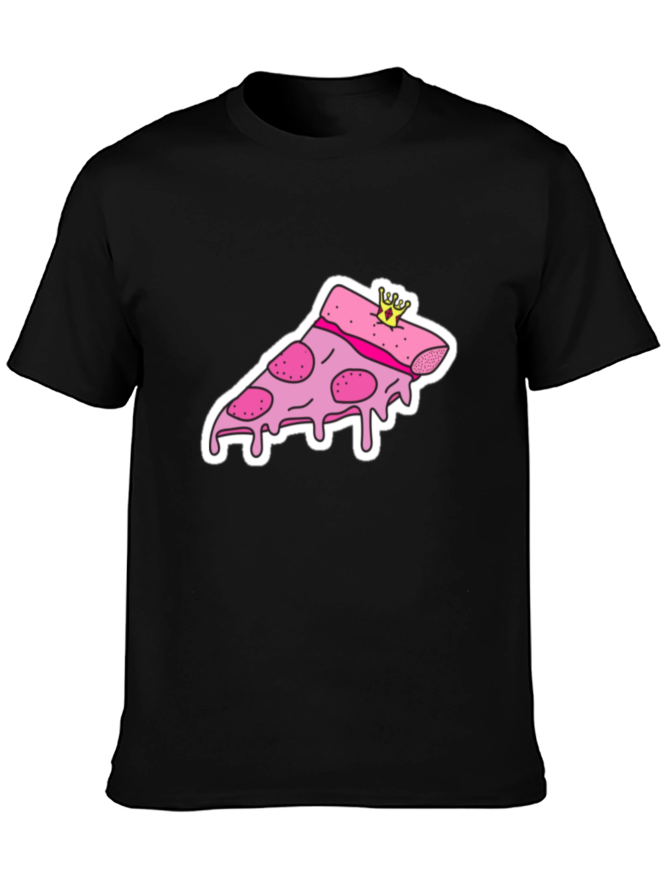 Pizza Slice Tee - Novelty Graphic Print T-Shirt